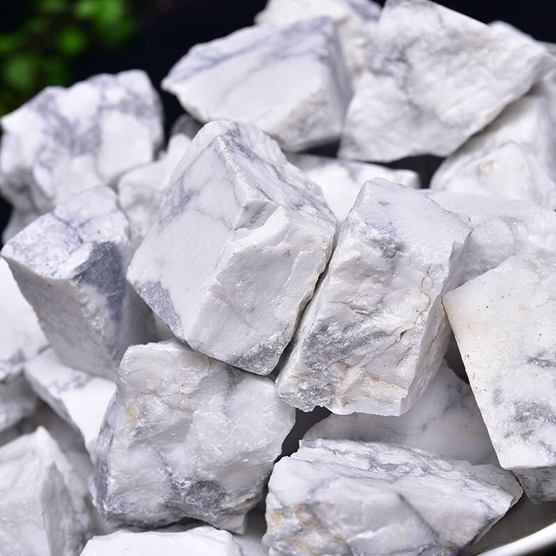 Cristales Naturales Howlita, Piedras Rojas para Decoración y Reiki