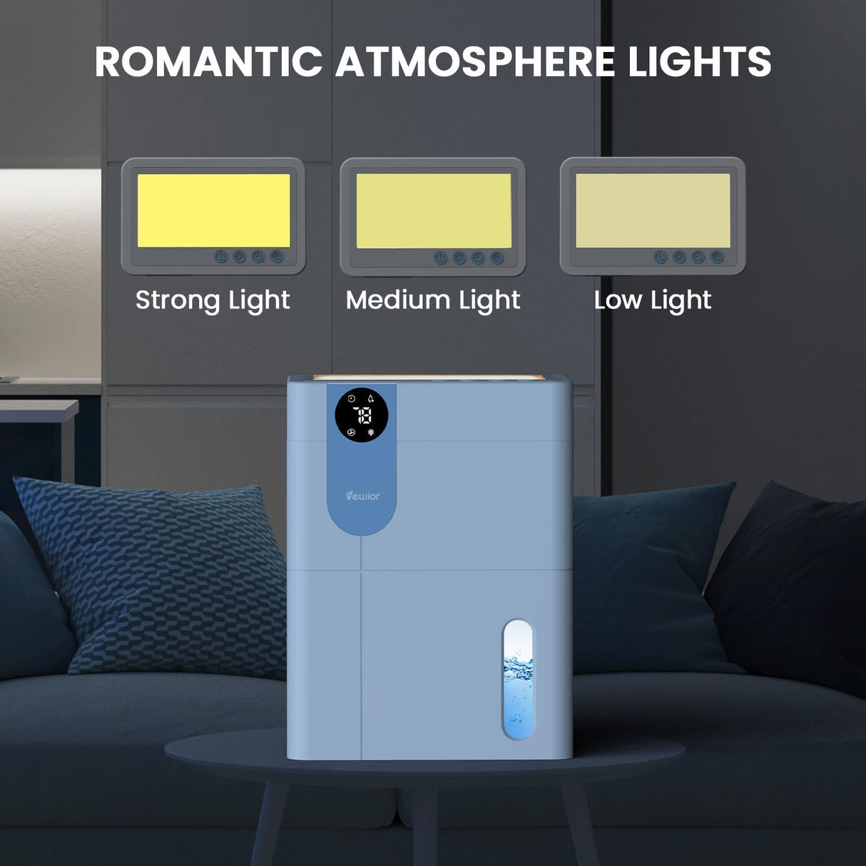 Deshumidificador silencioso para el hogar SN450B VEWIOR