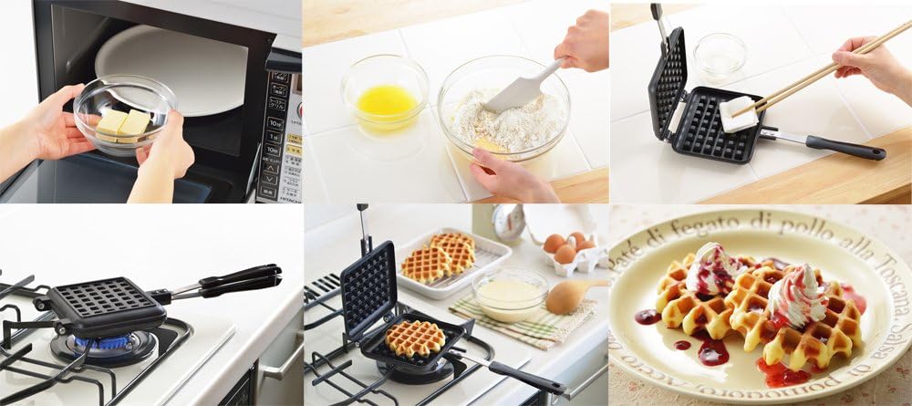 Waffle Maker Yoshikawa SJ2275, Procesado Fluor, Para Gas