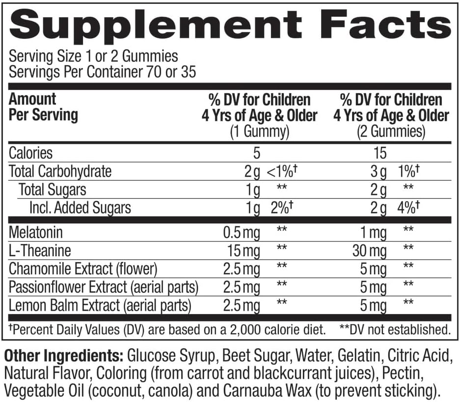 Suplementos OLLY para dormir para niños