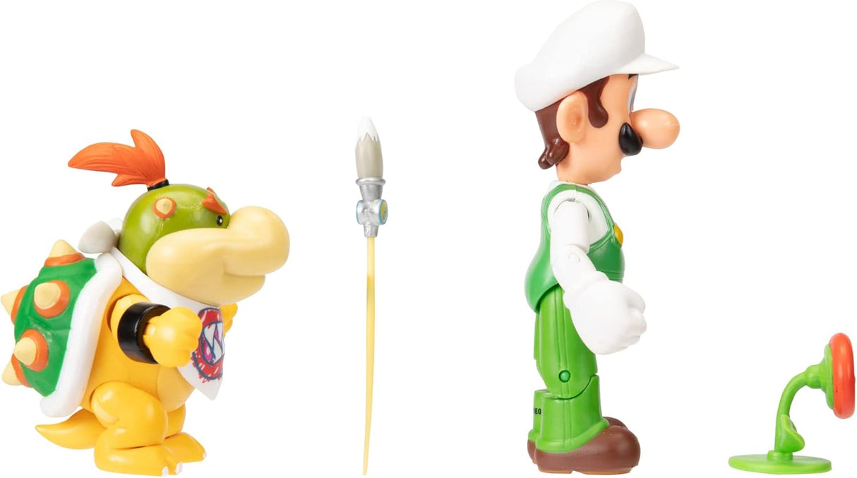 Figuras de acción Super Mario: Fire Luigi y Bowser Jr. 4