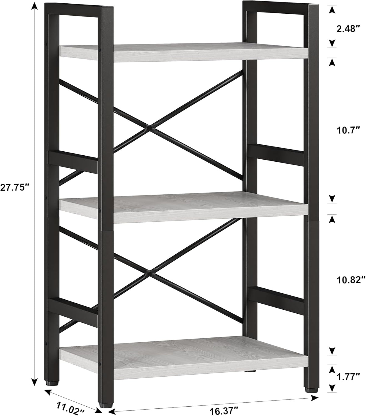 Estantería Industrial Homeiju, 3 Niveles, Modelo D29873033