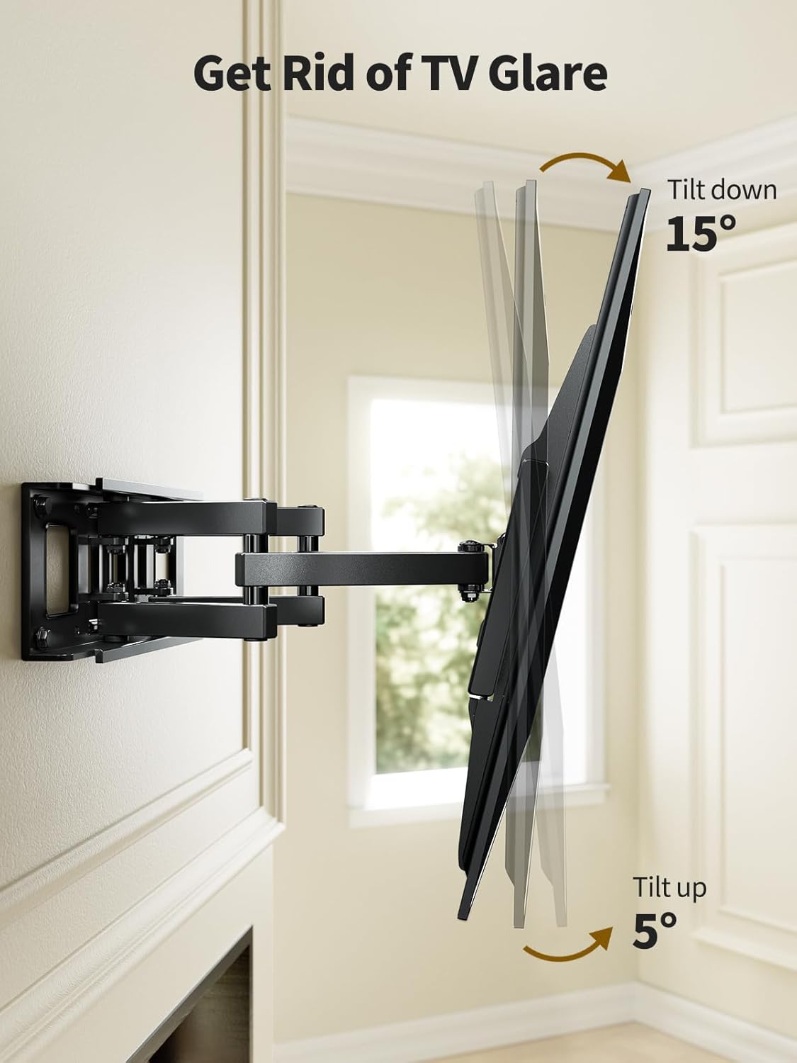 Soporte de TV AM, articulado para 37-75, VESA 600x400, APLF6
