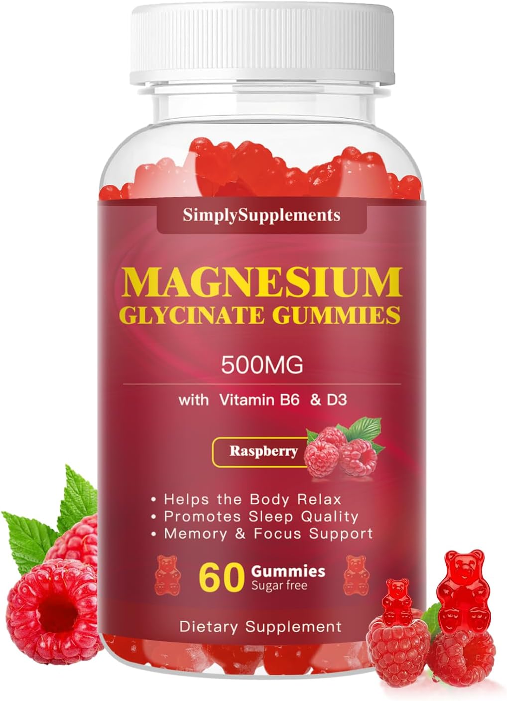 Suplemento de magnesio masticable con vitamina D3 B6 CoQ10