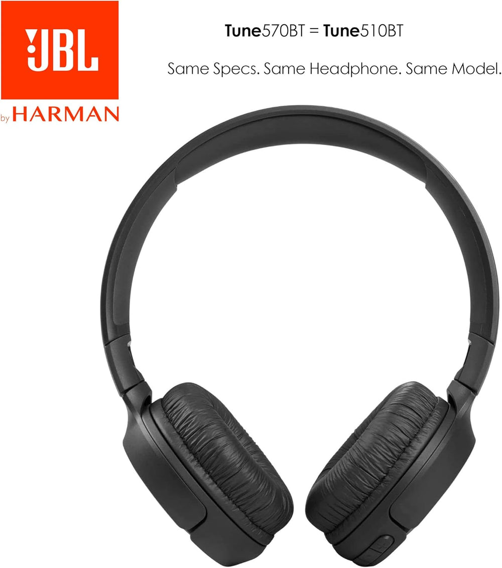 Auriculares Bluetooth JBL Tune 570BT, Sonido Pure Bass, On-Ear