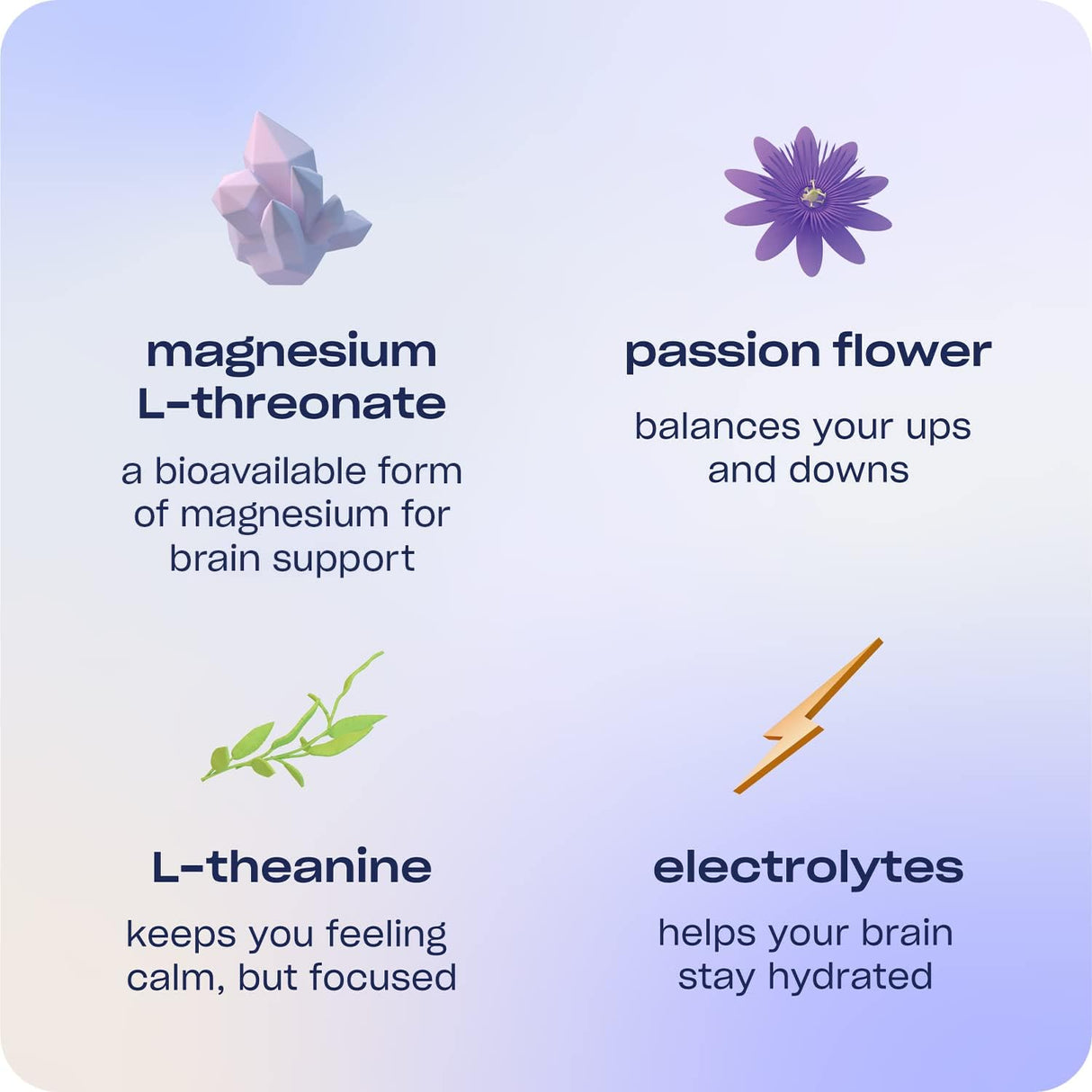 Suplementos Alimenticios mezcla calmante de magnesio