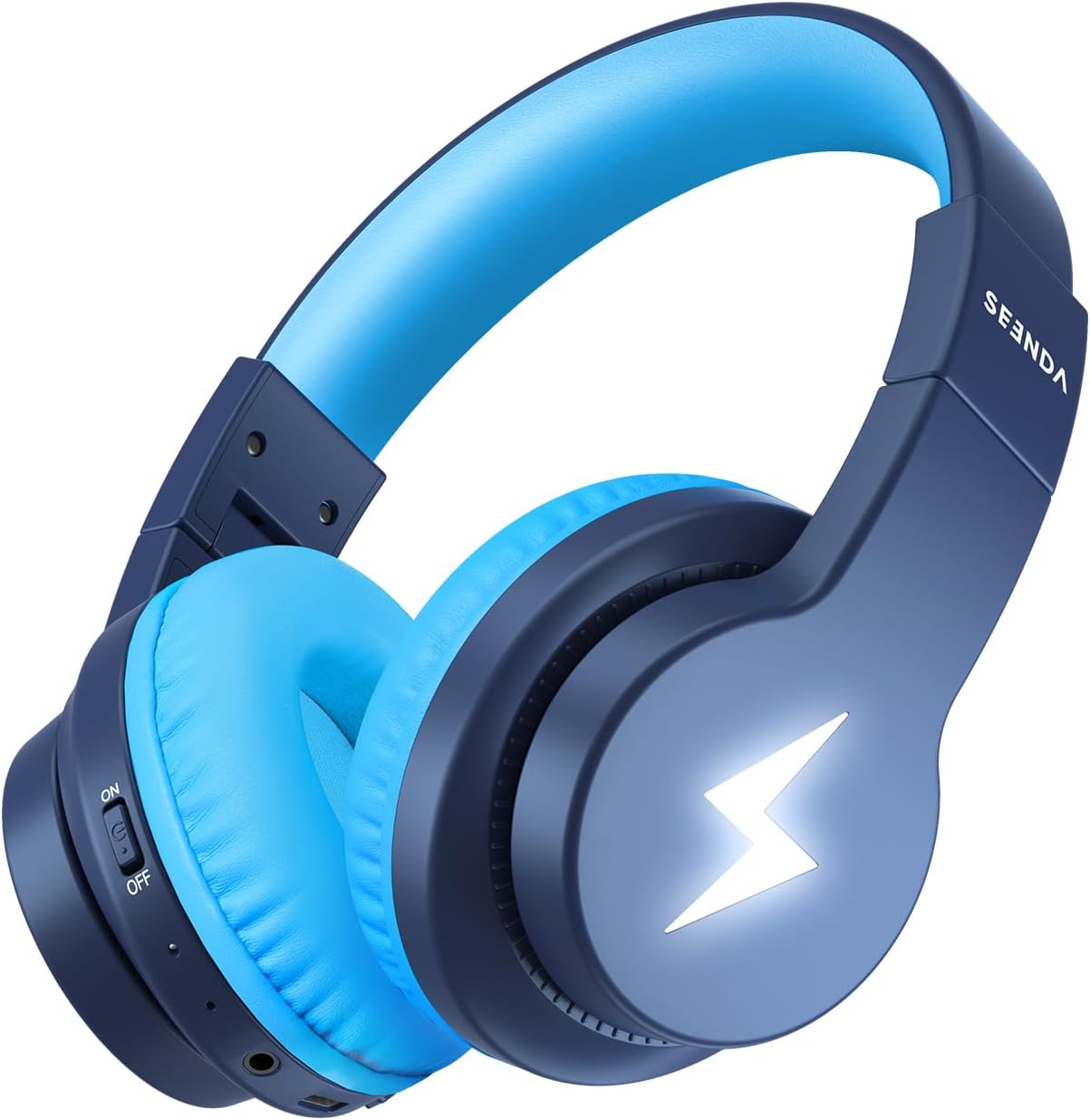 Auriculares Bluetooth Seenda Kids, 45H, 3 Modos de Luz, 85dB/94dB