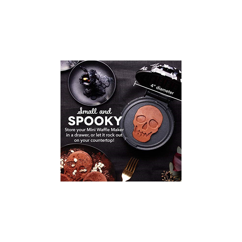 waflera tamaño pequeño con diseño de calavera