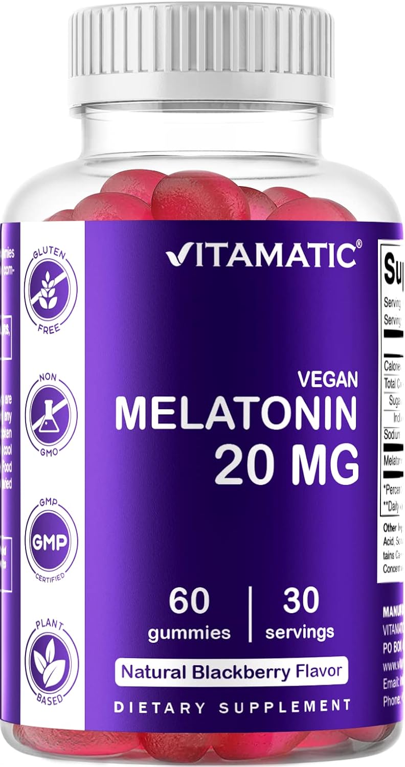Vitamatic suplemento que no forma hábito para dormir 20 mg