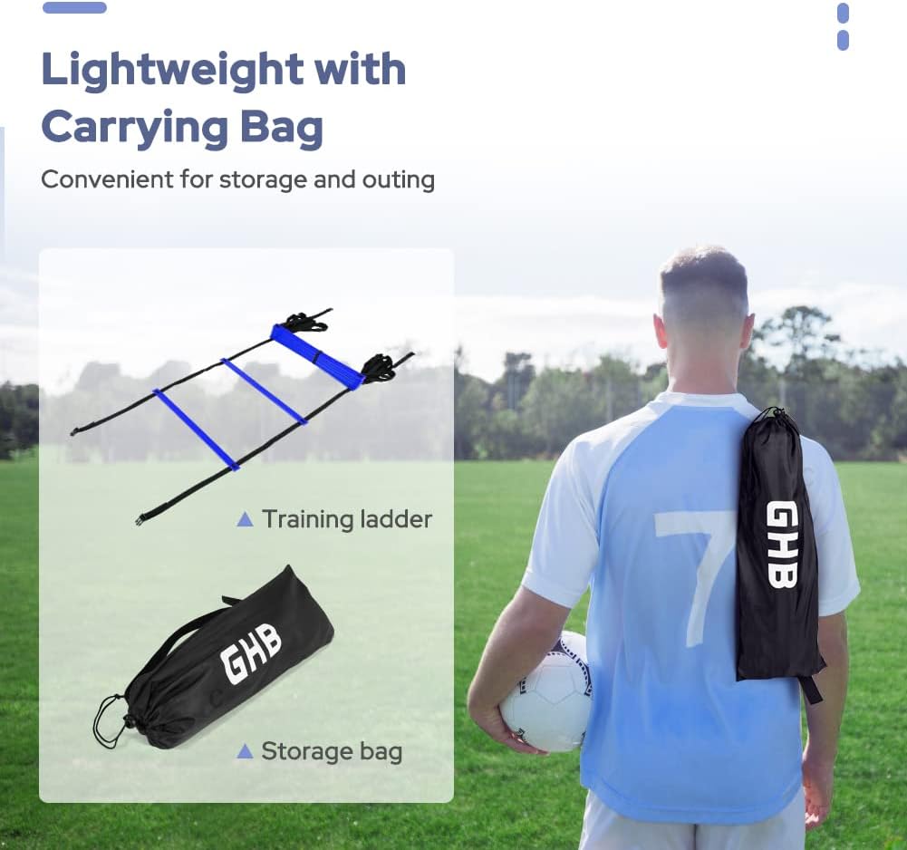 Escalera de Agilidad GHB 12 Rung 20ft con Bolsa de Transporte