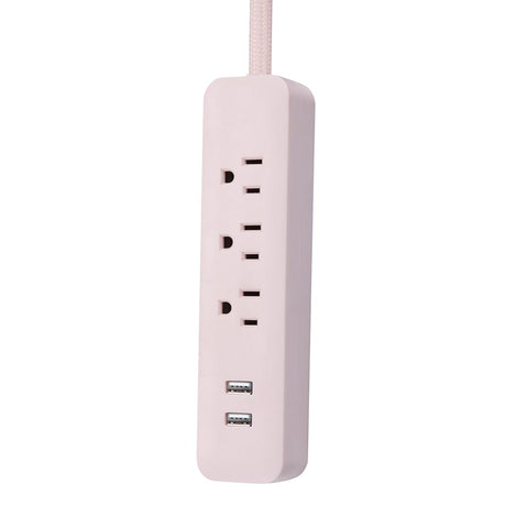 Tira de alimentación de 3 pies y 3 tomas 2 puertos USB