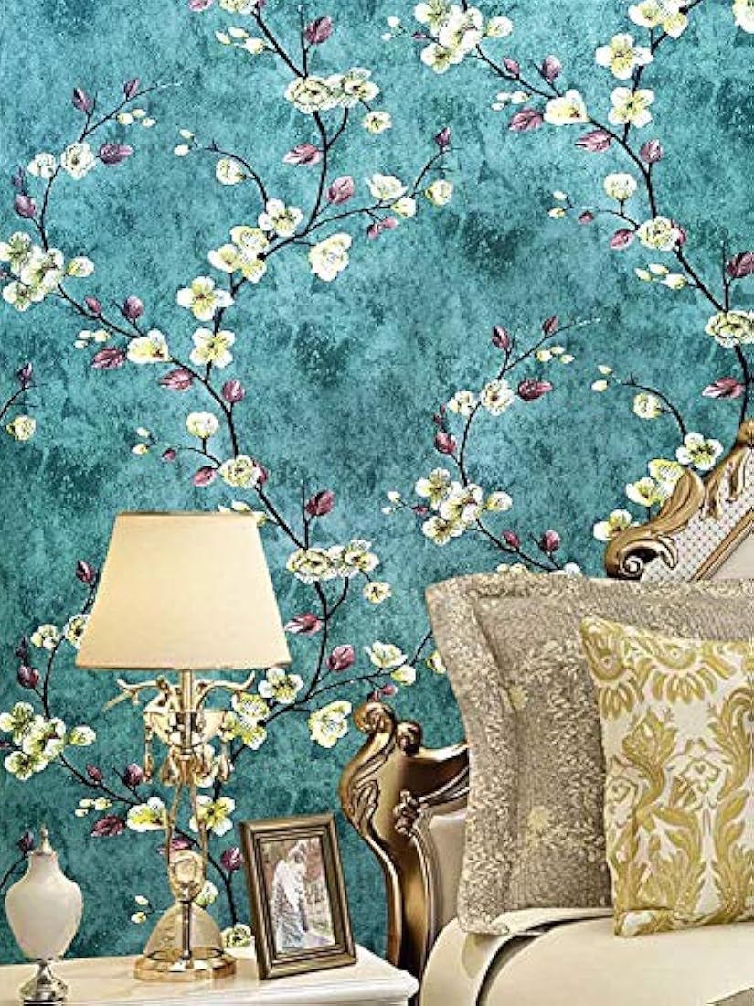 Papel pintado autoadhesivo con diseño floral