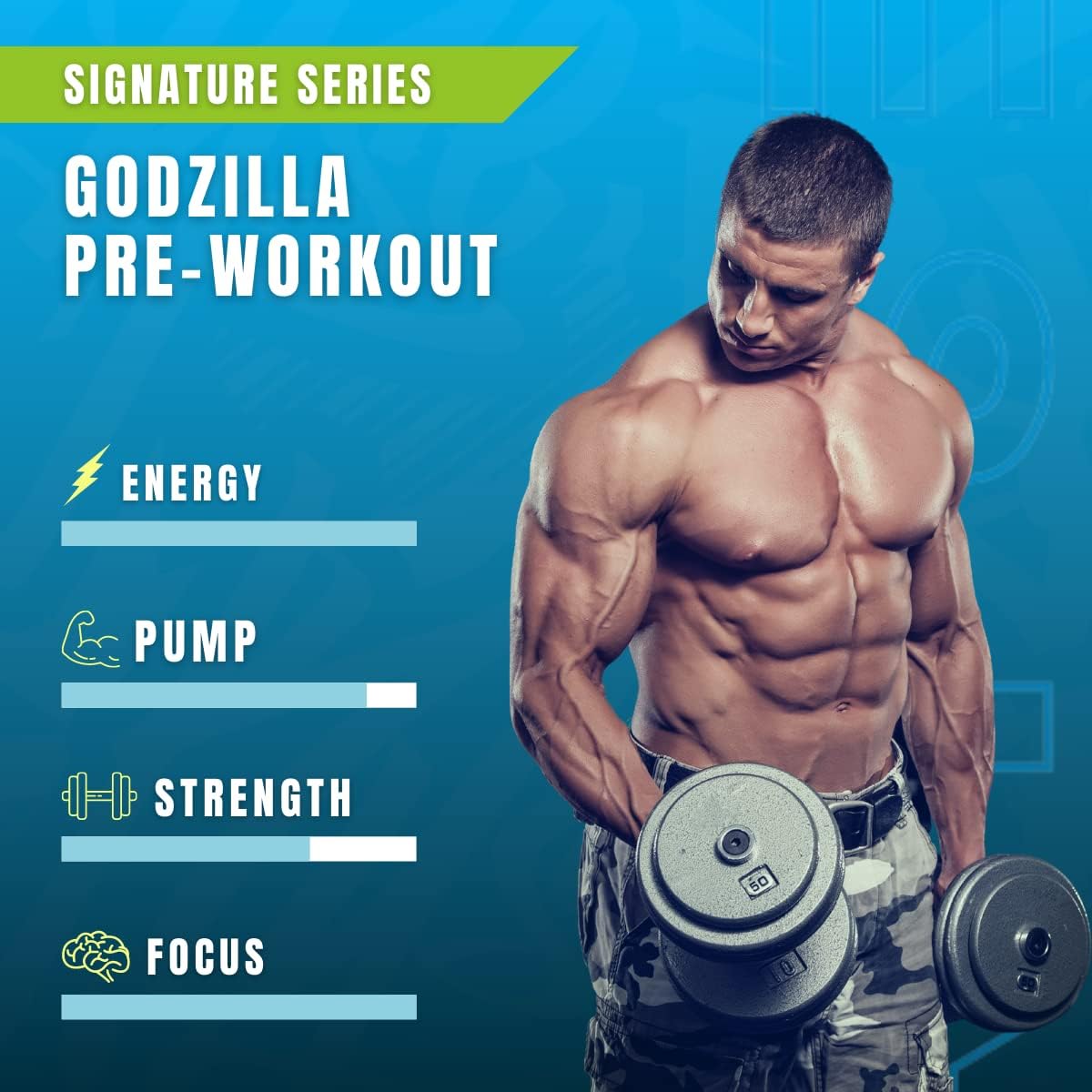 Suplementos GODZILLA Pre entrenamiento Citrulina beta-alanin