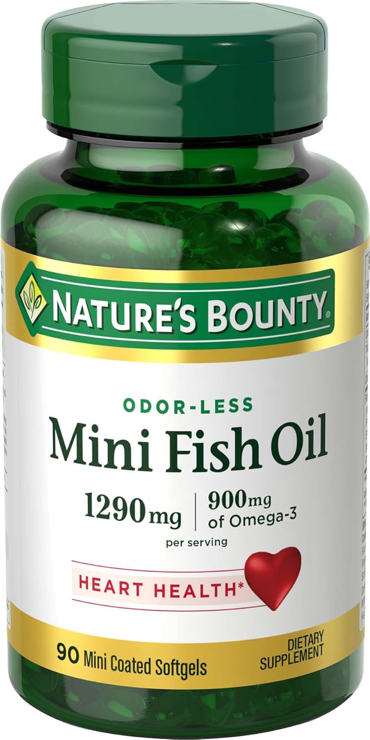 Suplemento de Omega 3 Mini Fish Oil Nature's Bounty 90 cápsulas