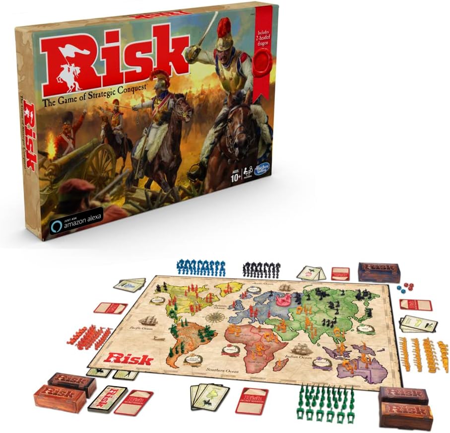 Juego de Estrategia Risk de Hasbro, con Token de Dragón