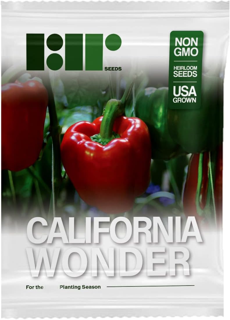 Semillas de Pimiento California Wonder - RDR Seeds - Heirloom Non-GMO