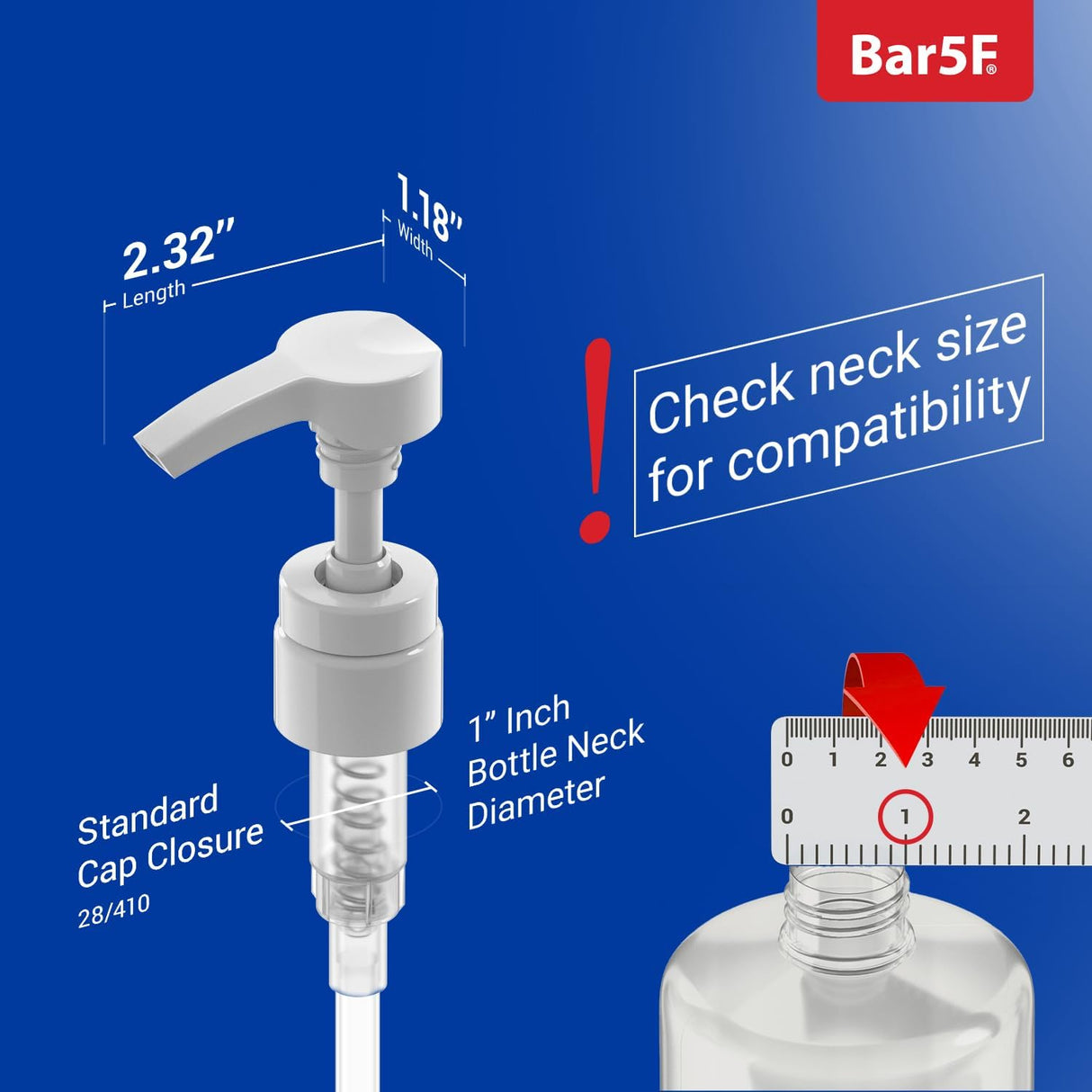 Bomba Universal para Champú/Acondicionador 1 L, Pieza 2