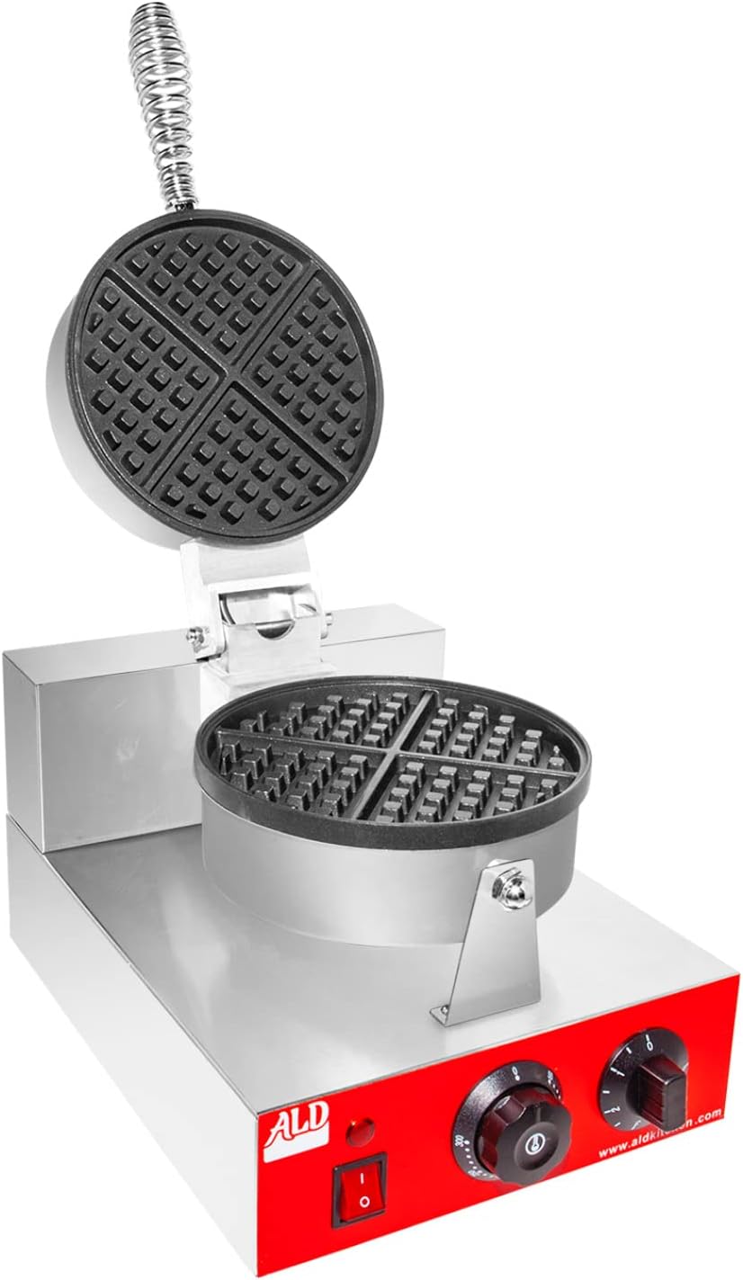 Waflera Belga ALDKitchen, gruesa, 110V, no rotativa