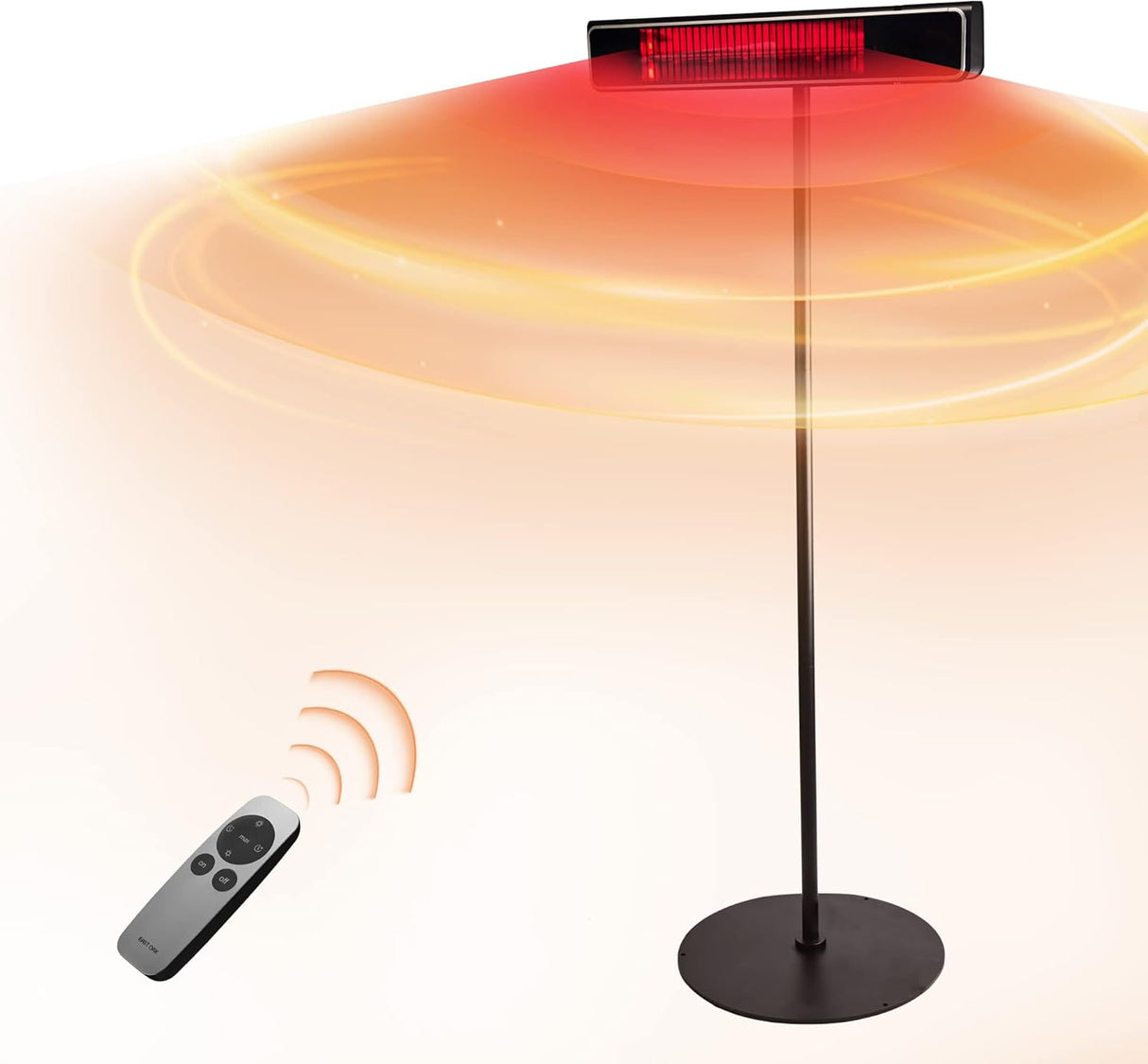 Calentador eléctrico de patio 1500 W con nanocristal