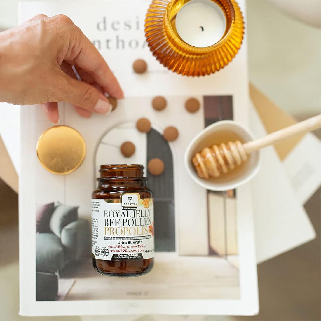 Suplementos Alimenticios Tabletas de polen de abeja