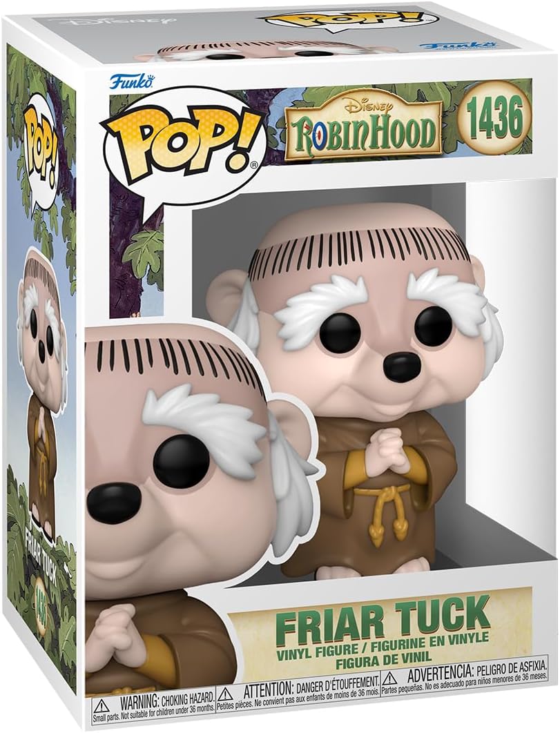 Funko Pop! Disney: Robin Hood - Figura Friar Tuck Coleccionable