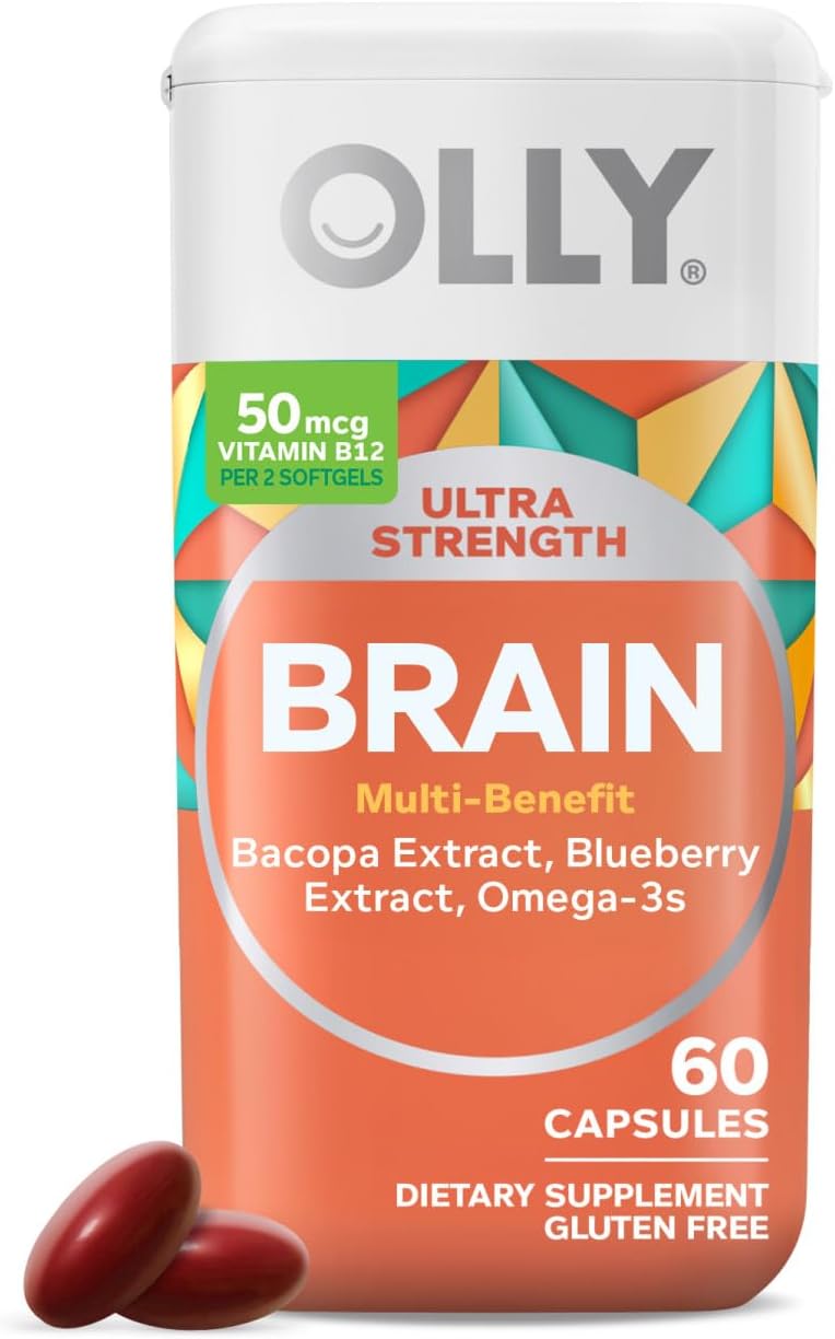 Suplemento OLLY Ultra Strength, Memoria y Concentración, 60 cápsulas