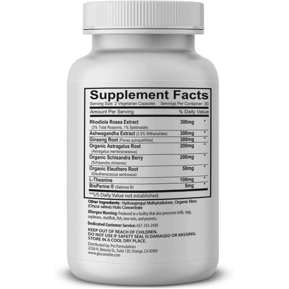 Suplemento Adaptogen Blend Adaptogen Elite Synergistic 60un