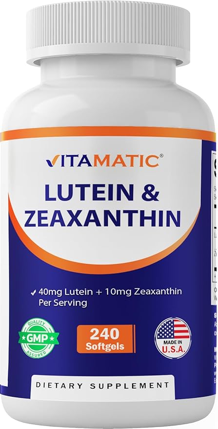 Suplemento Vitamatic Luteína 40mg y Zeaxantina 10mg 240 Softgels