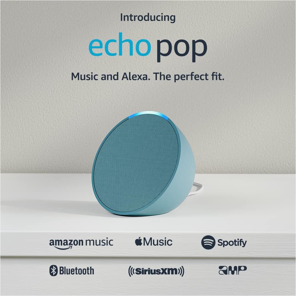 Parlante inteligente y compacto Echo Pop con Alexa