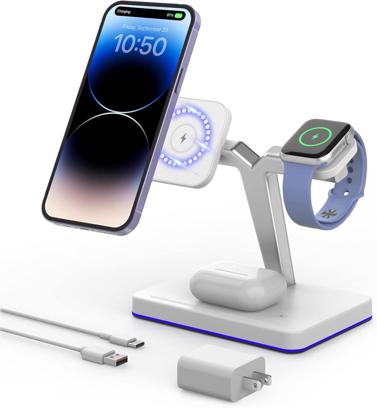 Cargador inalámbrico magnético con soporte inalámbrica