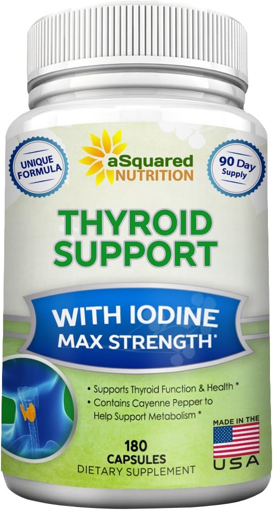 Suplemento Nutrition premium de apoyo tiroideo con yodo 180u