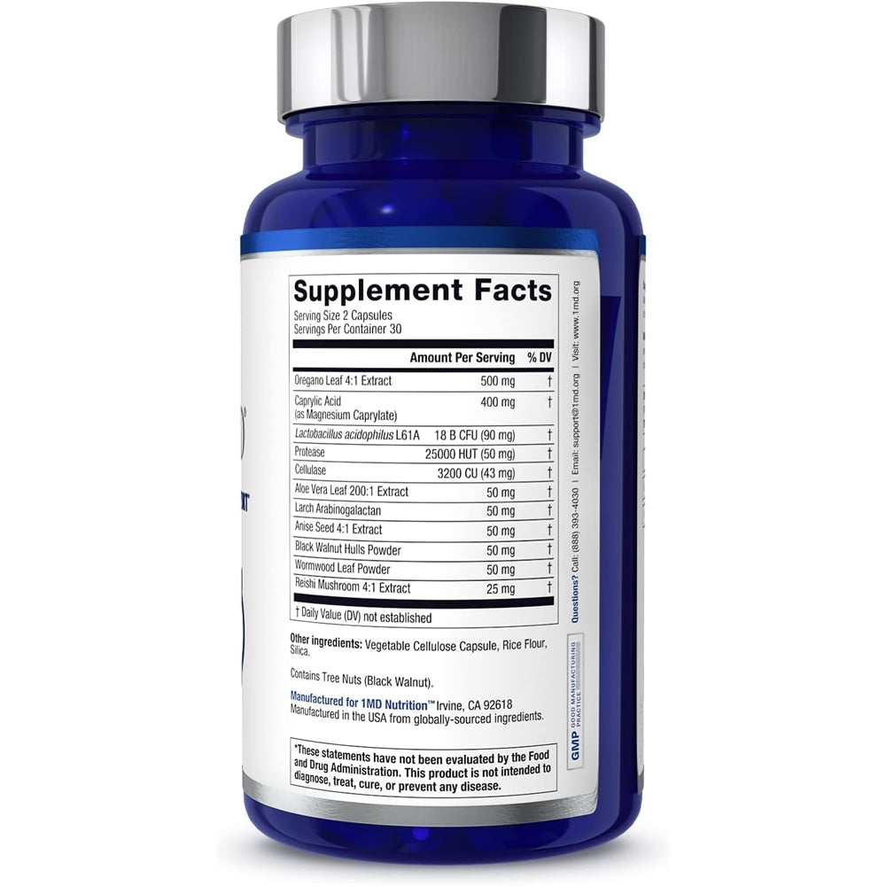 Suplemento Probióticos vaginales Orégano y ácido caprílico