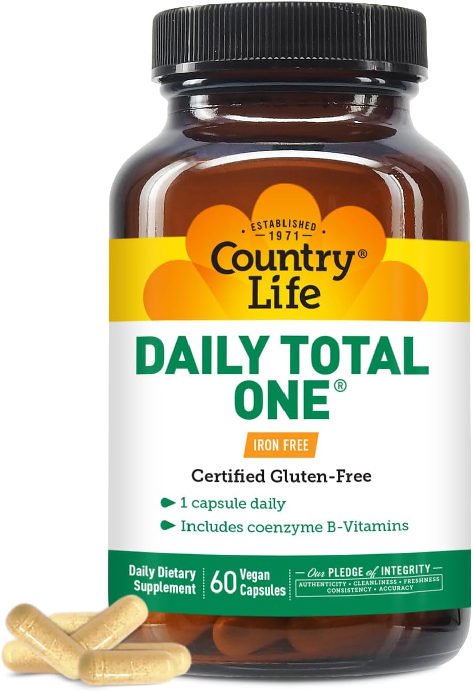Multivitamínico Daily Total One, Country Life, 60 Vegano