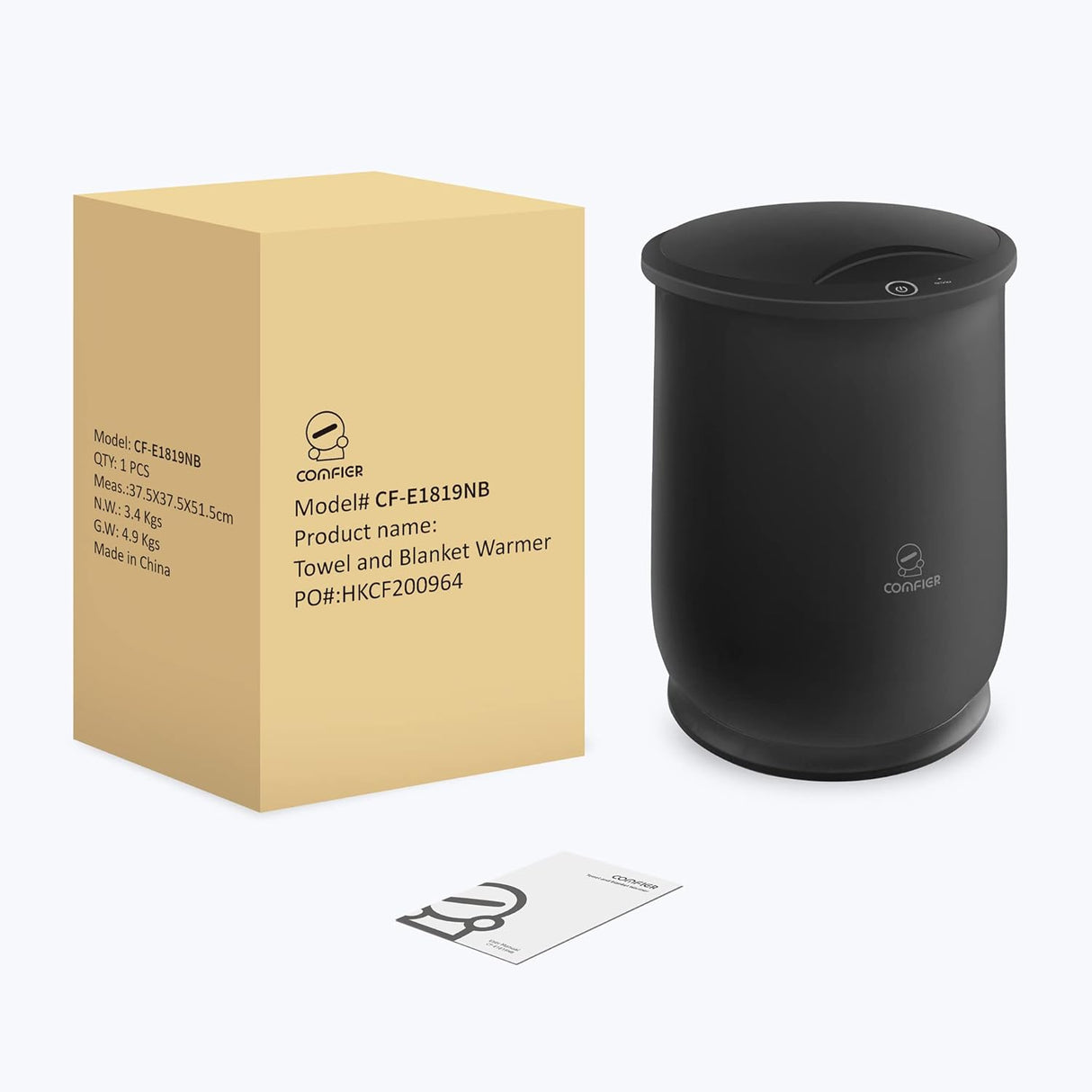 Toalla Caliente Comfier, Calienta toallas en 10 min, Apagado automático