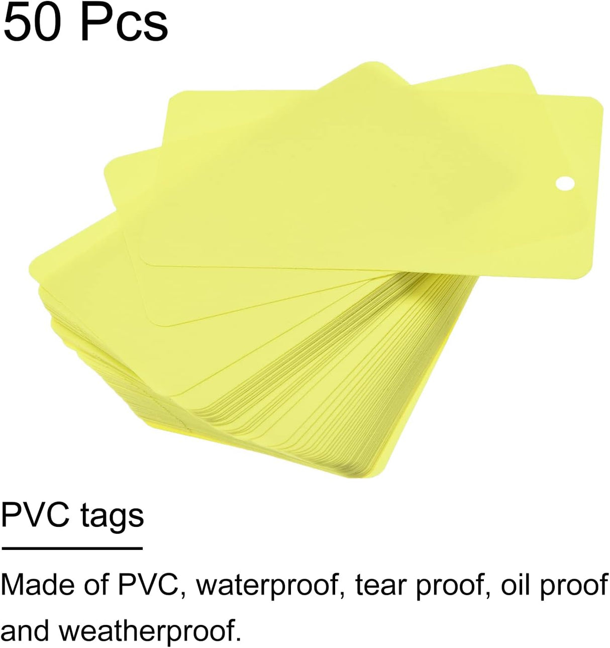 MECCANIXITY Etiquetas de envío de plástico con alambres impermeables