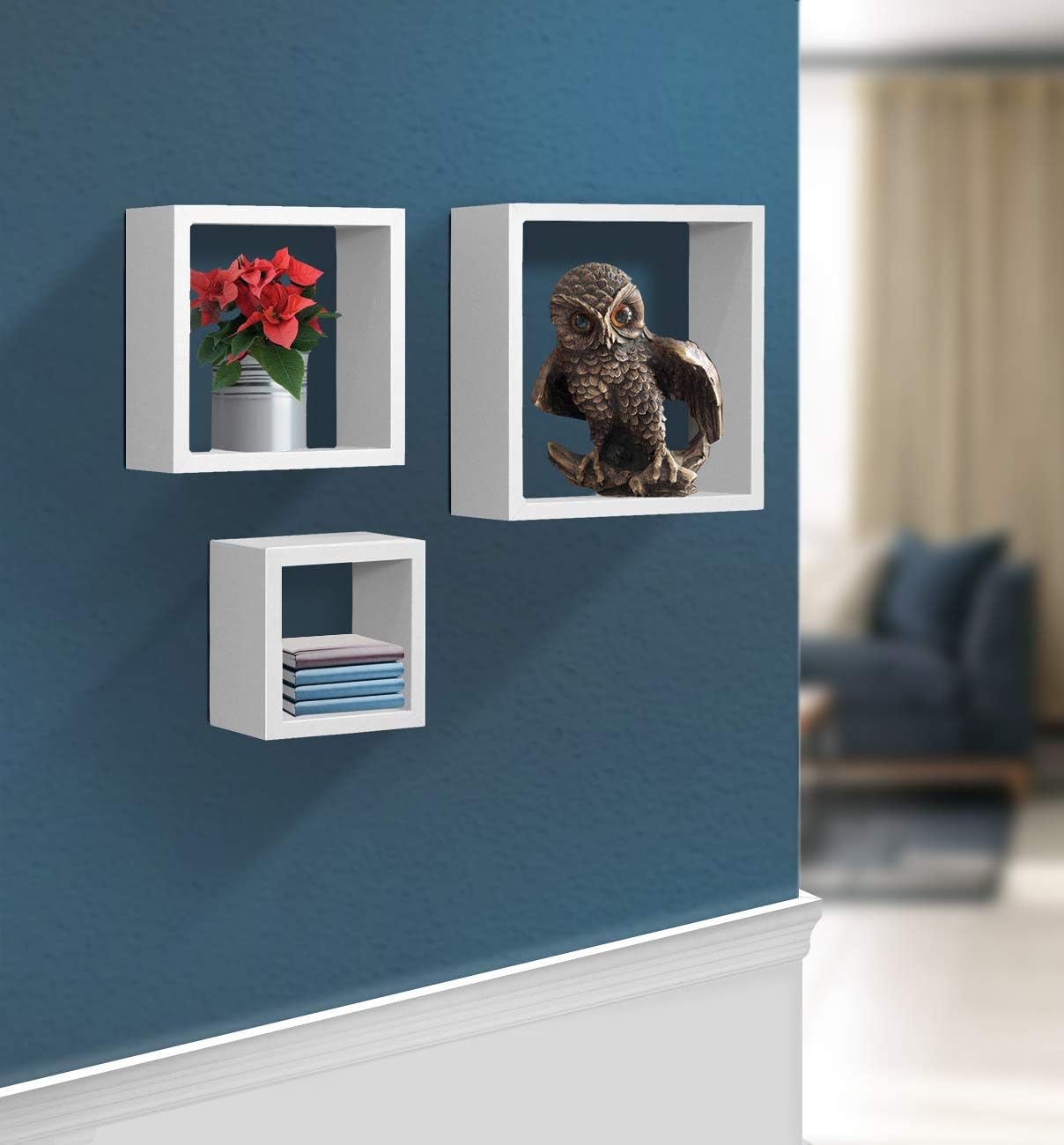 Estanterías Flotantes Sorbus - Cubos Decorativos para Pared