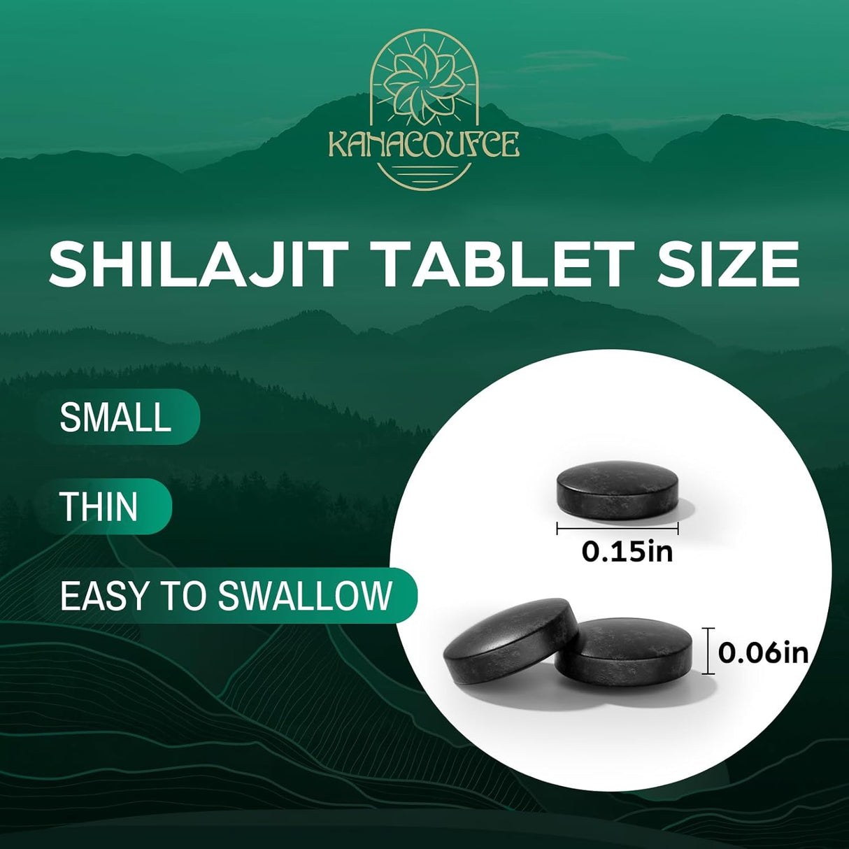 Tabletas de Shilajit Himalayan Orgánico 30,000 mg 60u