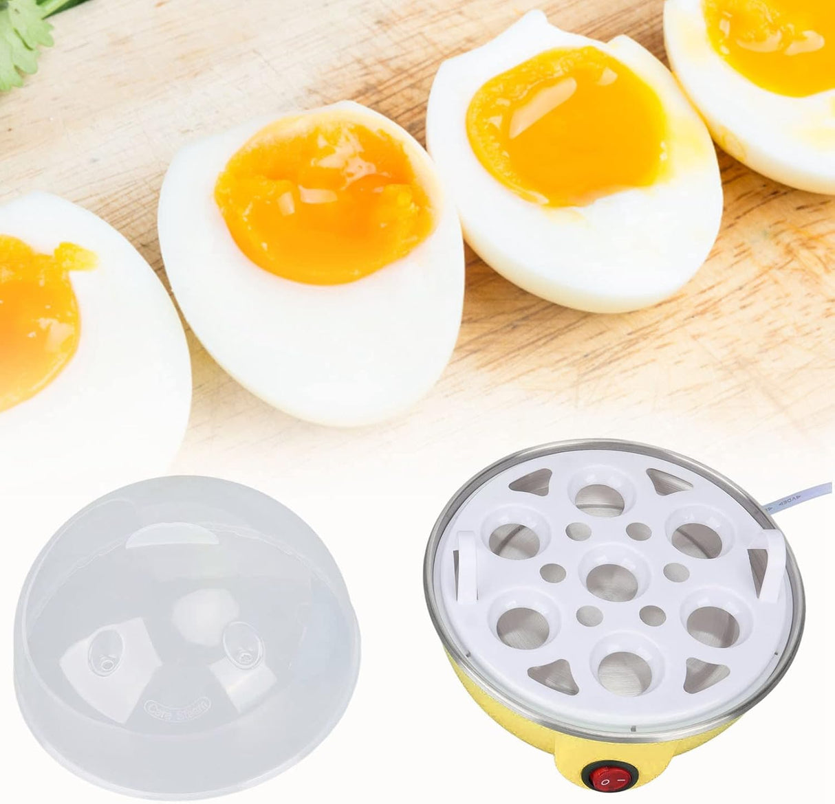 Cocinador de Huevos, marca desconocida, 7 huevos, automático