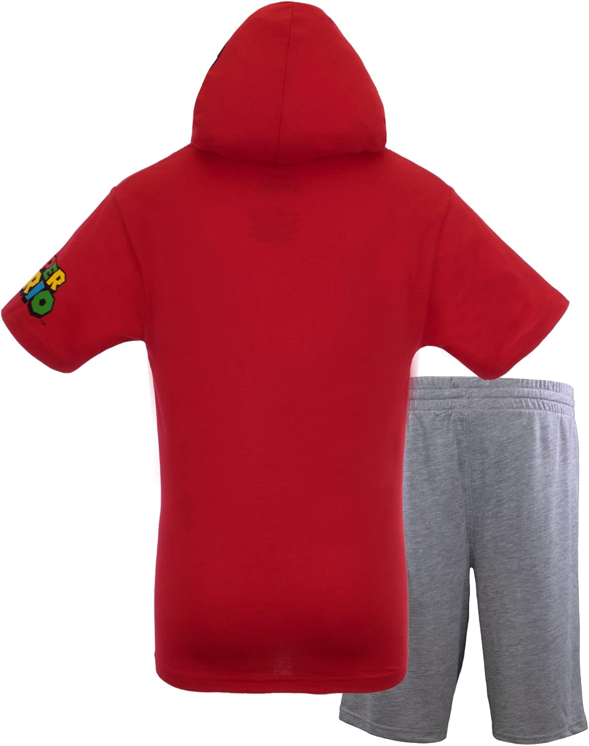 Disfraces Nintendo de manga corta con capucha roja talla 4