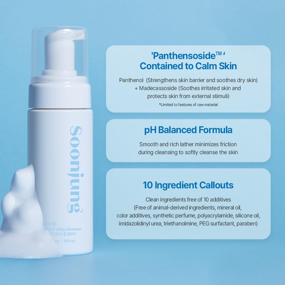 Limpiador Facial Suave pH Bajo para Piel Sensible - SoonJung 23AD