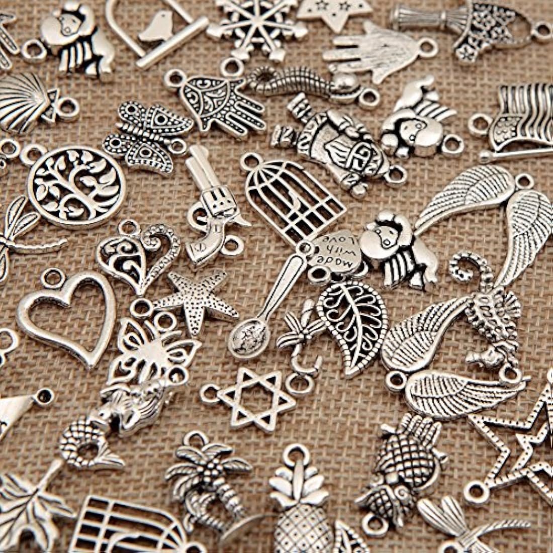 Bingcute 100 unidades de joyería (colgantes, dijes)