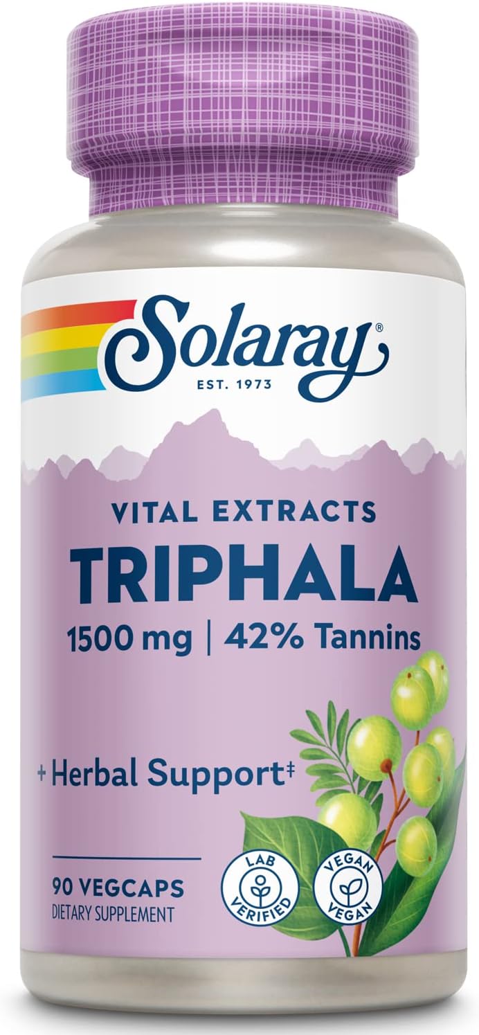 Suplemento SOLARAY Extracto de Triphala 500 mg VCaps 90 un