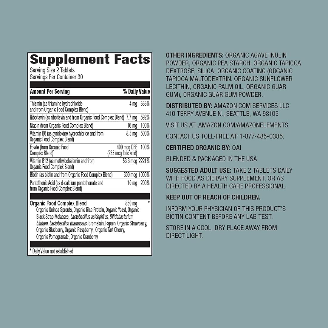 Suplementos Alimenticios 60 tabletas