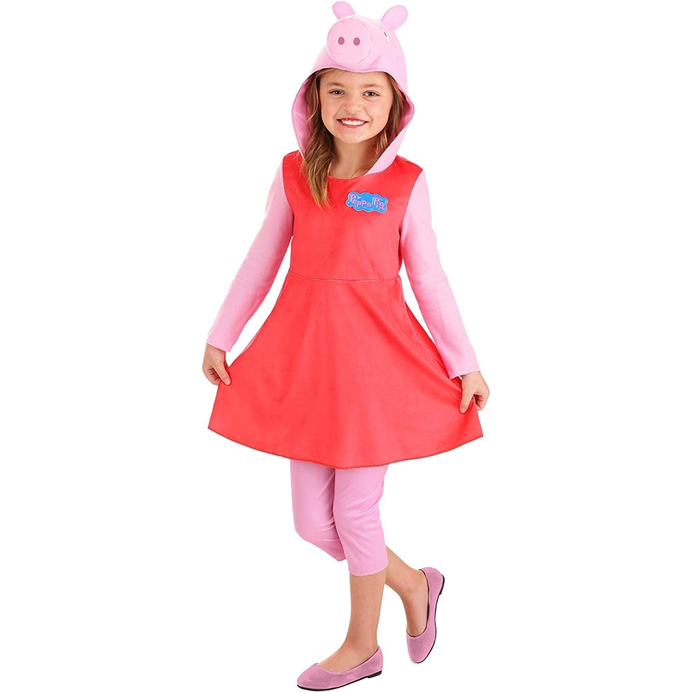 Disfraz de manga larga para niñas de Peppa Pig