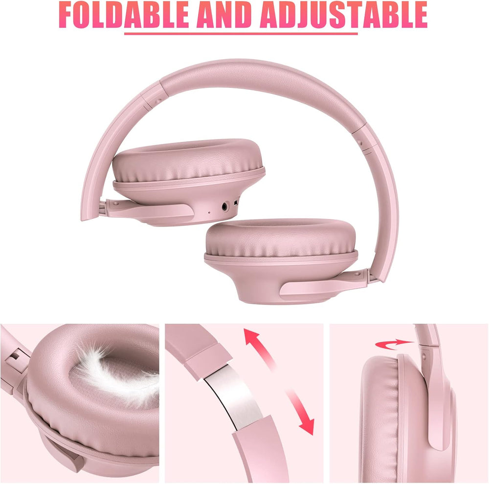 Auriculares Bluetooth KVIDIO, 65h, plegables, con micrófono