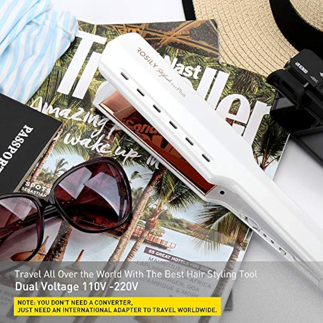 Plancha plana de calidad profesional de salón ROSILY