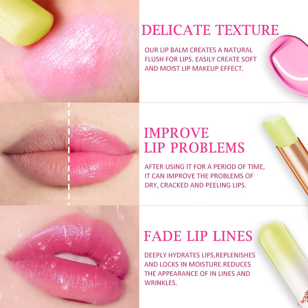 Tinted Lip Balm Changing Lipstick Balm Stain Set for Women