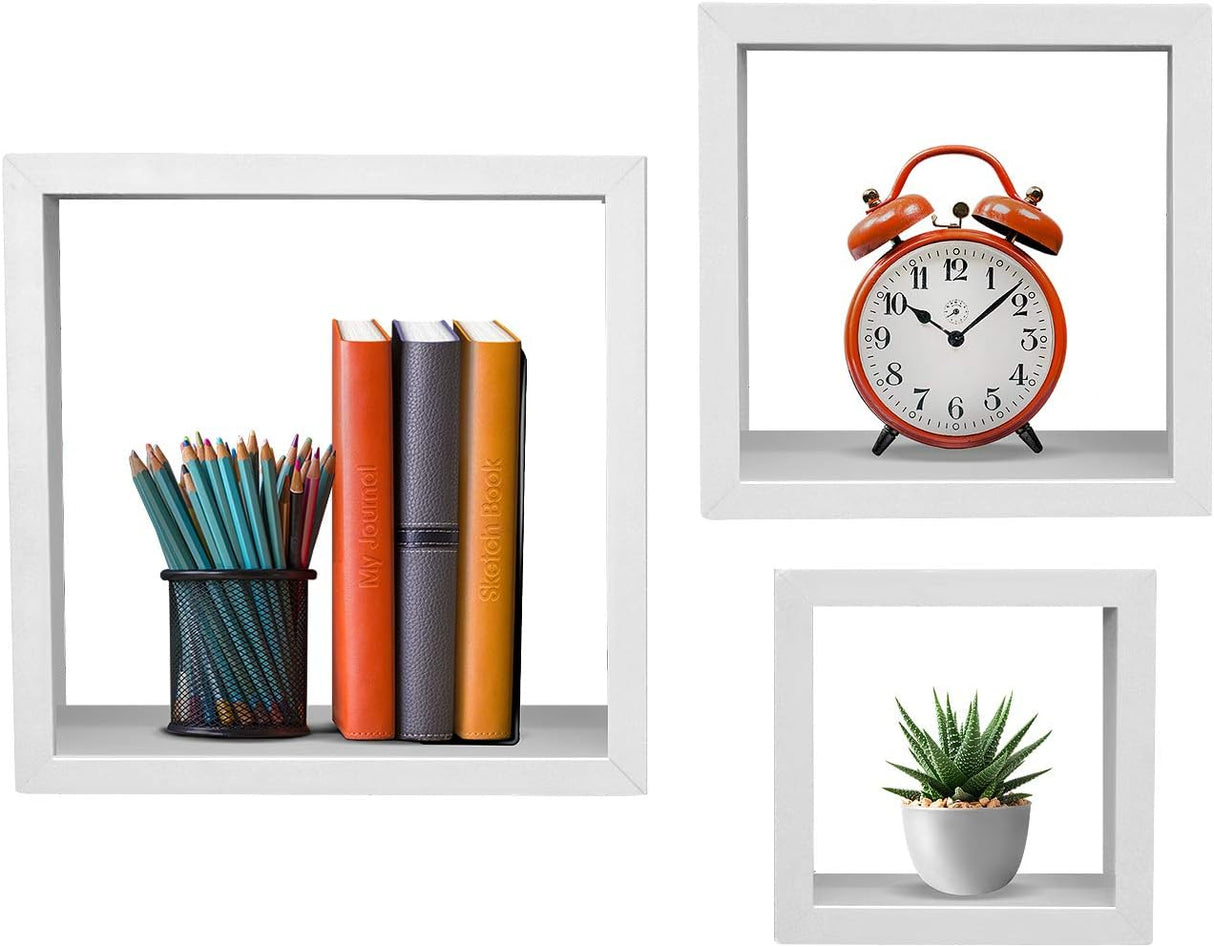 Estanterías Flotantes Sorbus - Cubos Decorativos para Pared