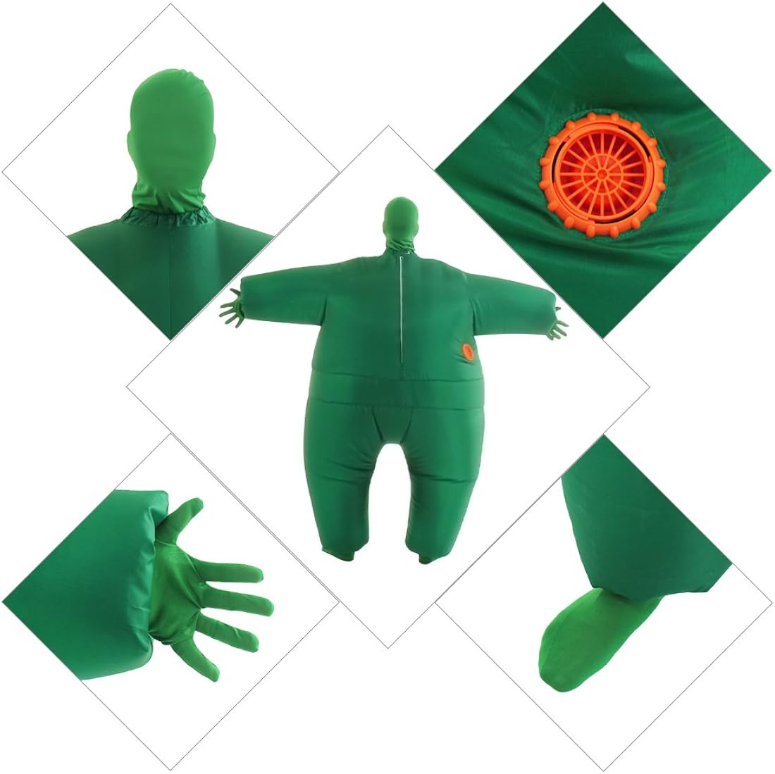 Disfraces inflable para Halloween verde talla única