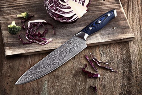 FANTECK cuchillo de chef de 8 pulgadas Damasco Chef cuchillo